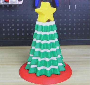 Choose UJOYBIO3D's best high-tenacity PLA filament to print a unique rotating Christmas tree - UJOYBIO