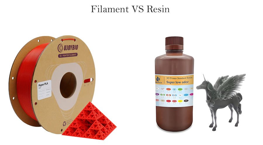 Choosing resin or filament for 3D printing materials? Which one is more suitable for you? - UJOYBIO