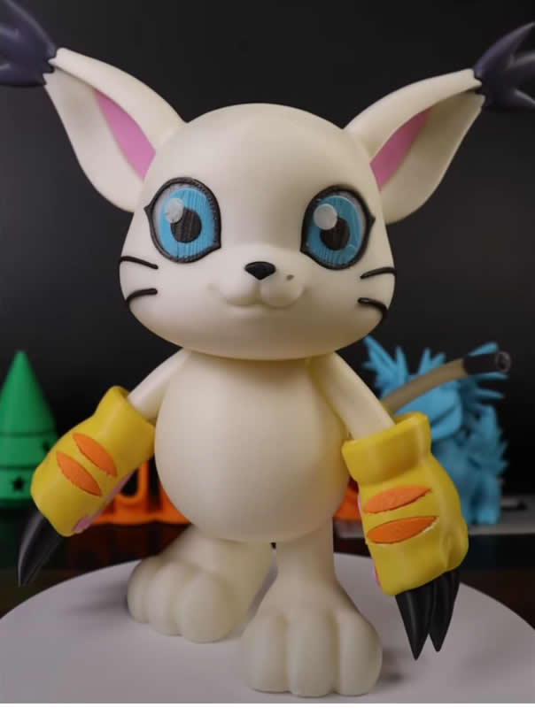 Print the perfect Gatomon Digimon with Hyper PLA+ filament!