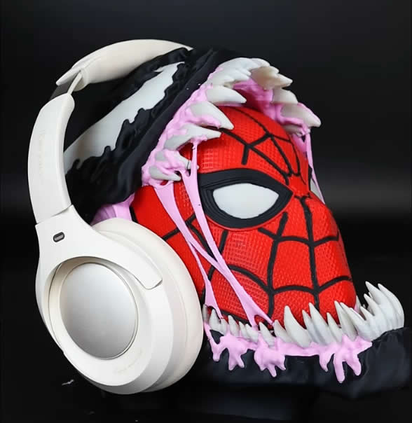 Print “Venom Spider-Man Headphone Stand” with UJOYBIO 3D printing filament, experience the infinite fun of 3D printing! - UJOYBIO