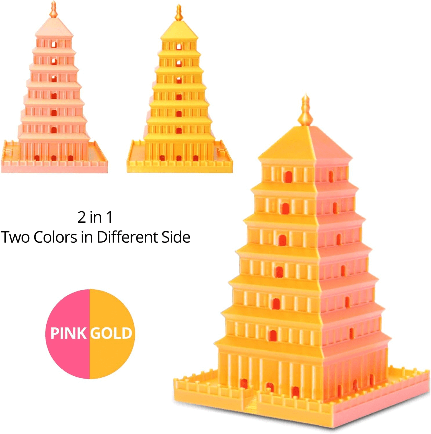 UJOYBIO Dual-color Silk PLA 3D Printing Filament  1.75MM 10KG