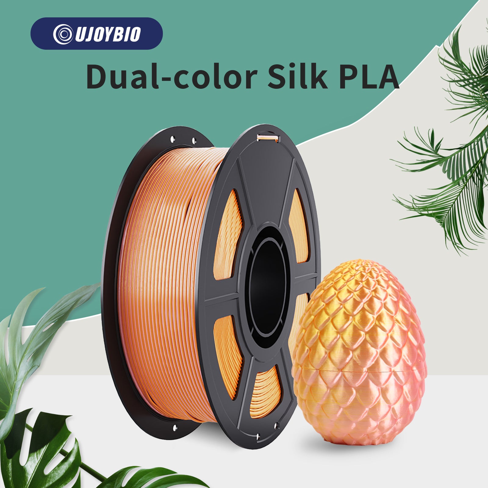 UJOYBIO Dual-color Silk PLA Filament 1KG