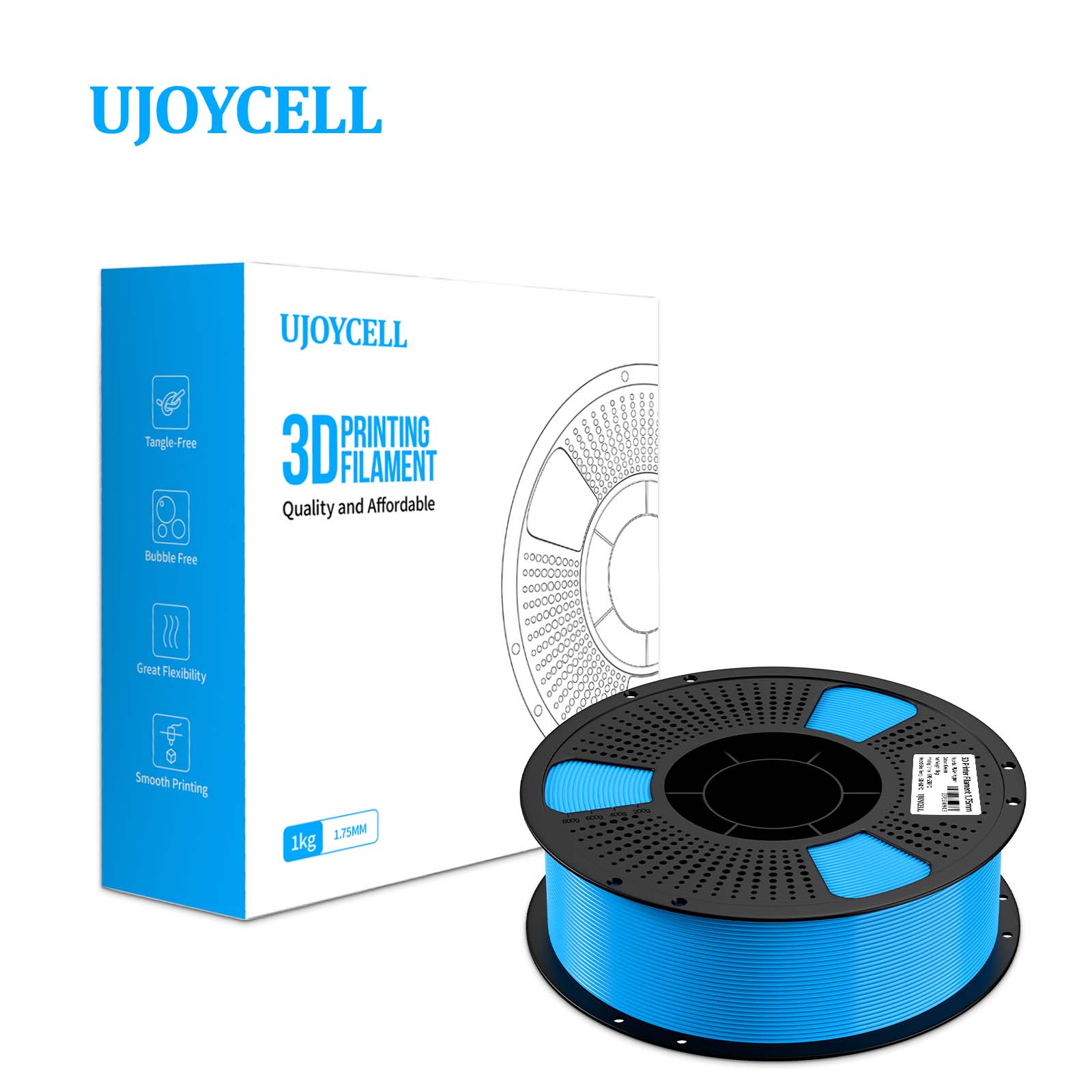 UJOYCELL Hyper PLA + 3D  Printing  Filament 1.75MM 1KG