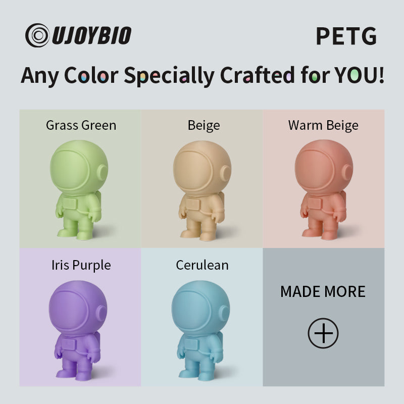 UJOYBIO PETG 3D Printer Filament -- Any Colors Specially Crafted for YOU! --＄500/100KG