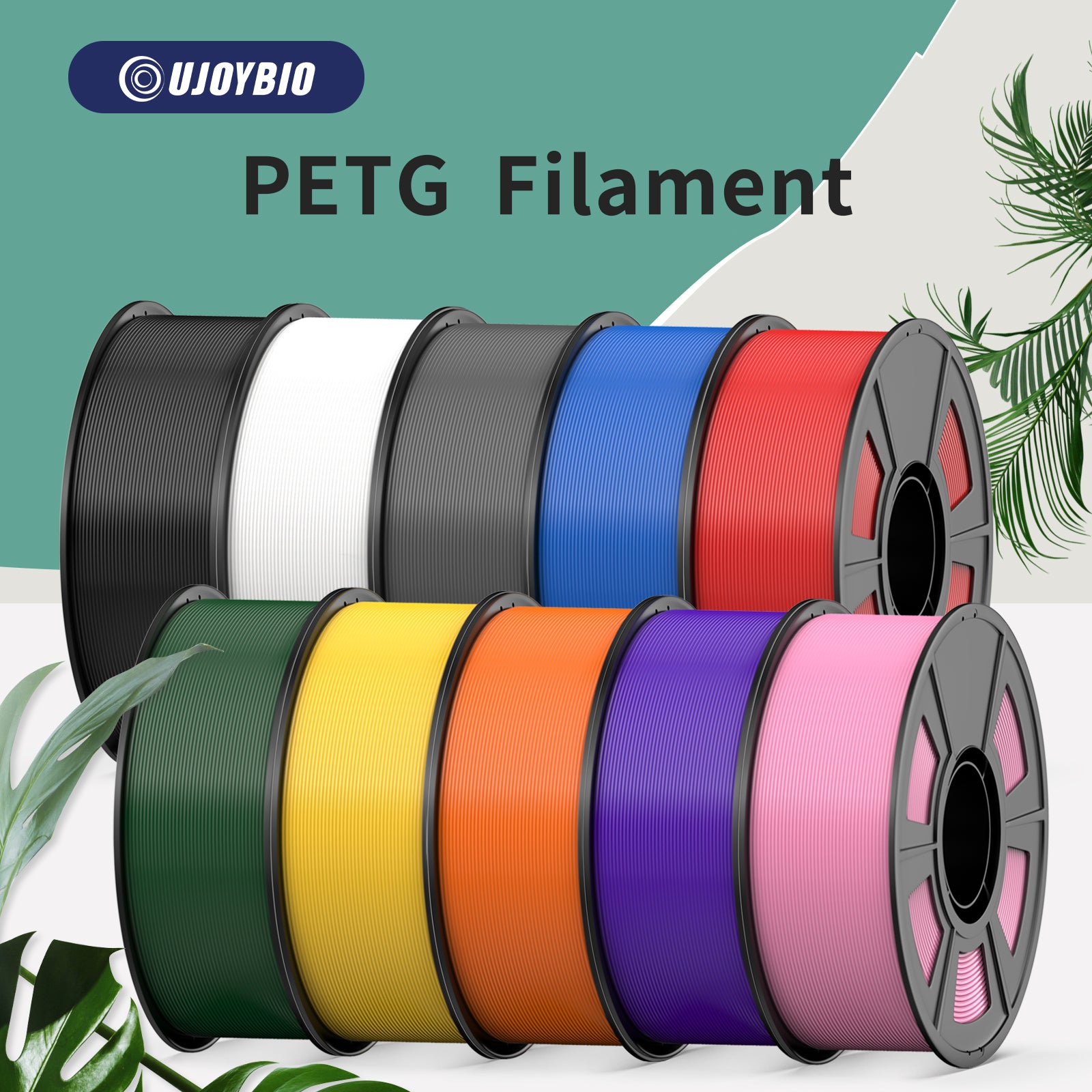⚡️UJOYBIO PETG 3D Printing Filament 1.75 mm - -2KG,5KG,10KG Bundle-Sales with Mixed Color⚡️
