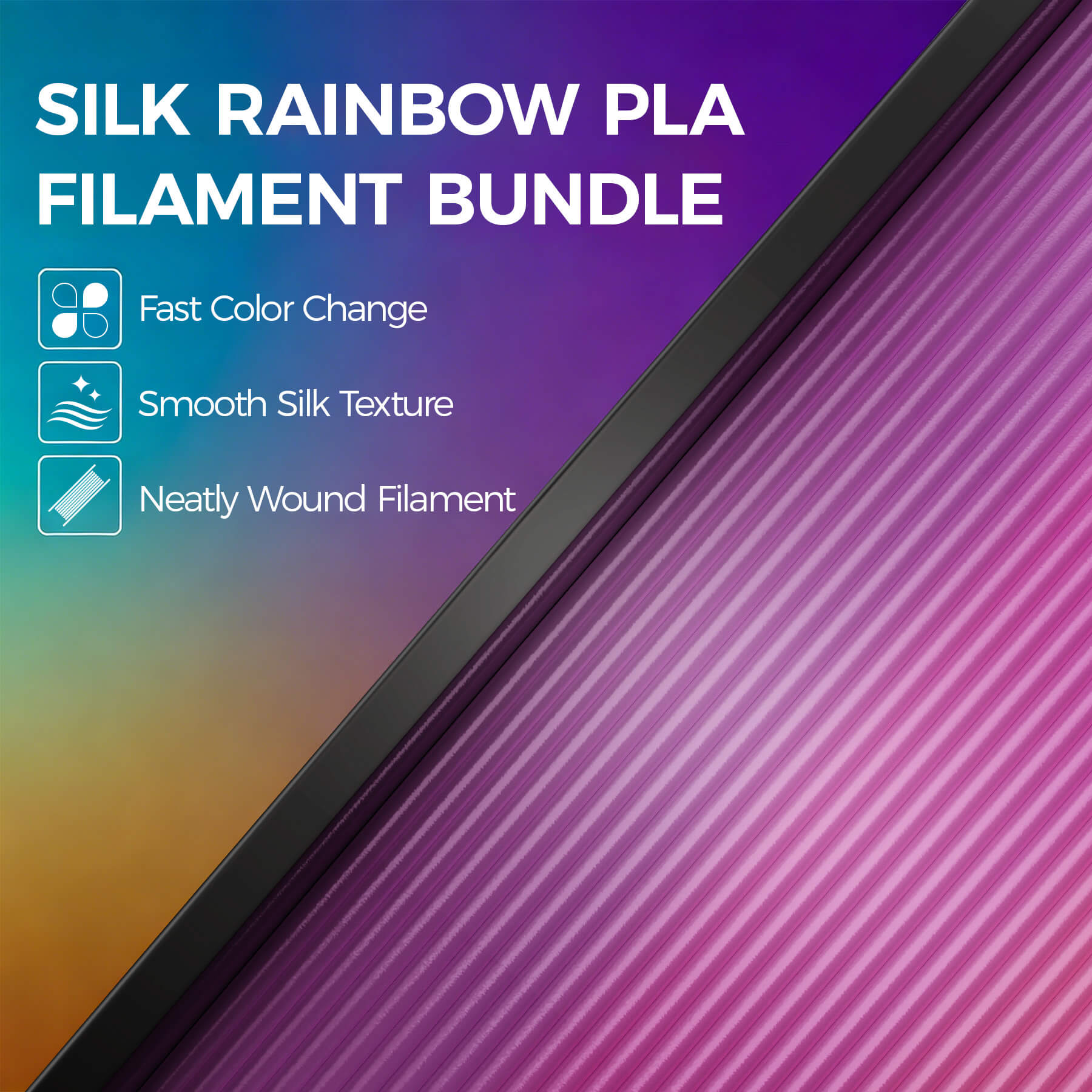 Silk_Rainbow_PLA_3D_Printing_Filament_1.75MM_1KG