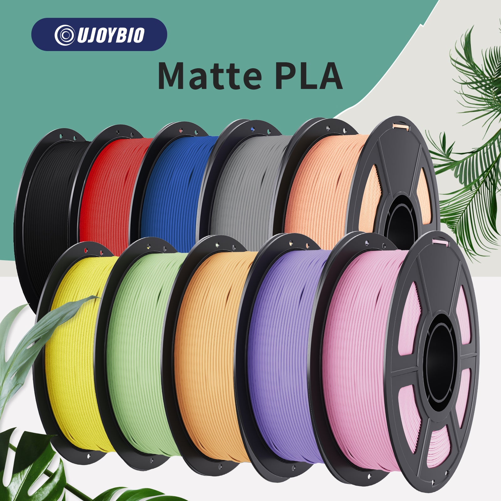 UJOYBIO Matte PLA 3D Printing Filament 1.75MM-10KG