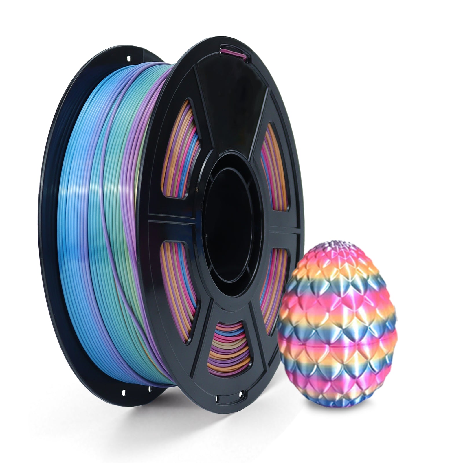 UJOYBIO Tri-Color Silk PLA 3D Printer Filament 1.75MM 1KG