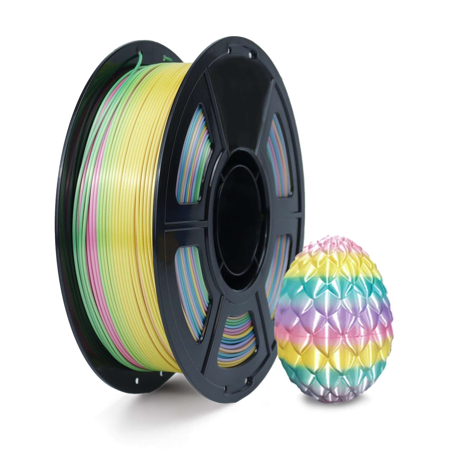 UJOYBIO Tri-Color Silk PLA 3D Printer Filament 1.75MM 1KG