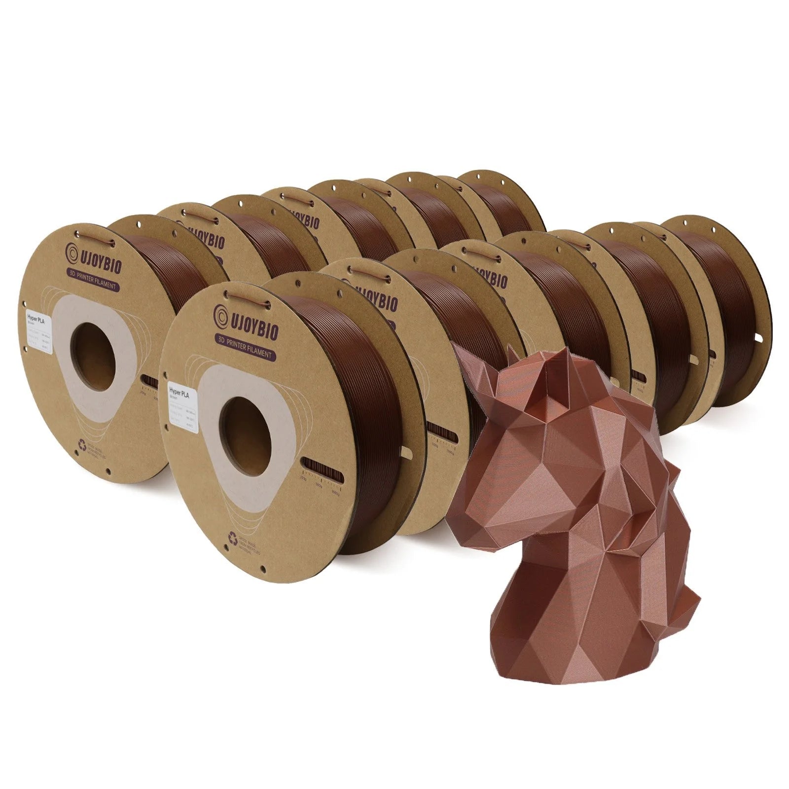 Hyper PLA Plus Filament 1.75mm Brown 10KG - UJOYBIO