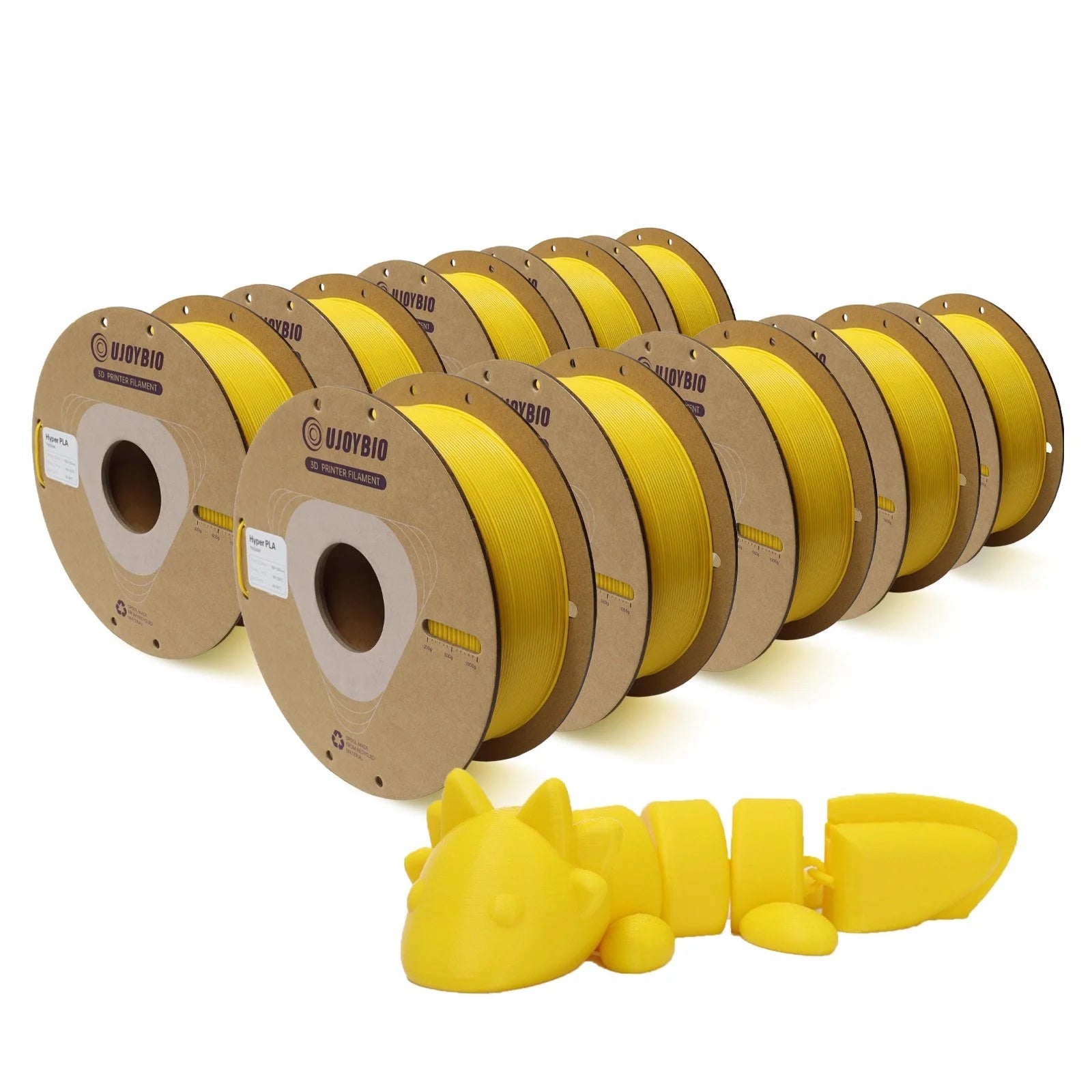 Hyper PLA Plus Filament 1.75mm Yellow 10KG - UJOYBIO